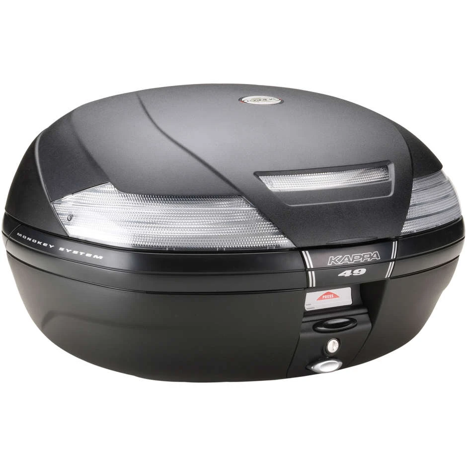 Bauletto Moto Kappa K49N Con Catadiottri Trasparenti 47 Litri 3 Bauletto Moto Kappa K49N Con Catadiottri Trasparenti 47 Litri