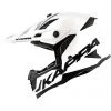 Casco Moto Cross Enduro Kappa KV39 SOLID Bianco Lucido Nero Opaco