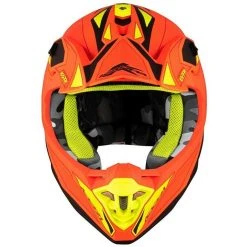 Casco Moto Cross Enduro Kappa KV49 Shock Nero Opaco Arancio -KAPPA Saldi casco moto cross enduro kappa kv49 shock nero opaco arancio 139894