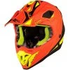 Casco Moto Cross Enduro Kappa KV49 Shock Nero Opaco Arancio