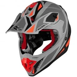 Casco Moto Cross Enduro Kappa KV49 Shock Nero Opaco Grigio