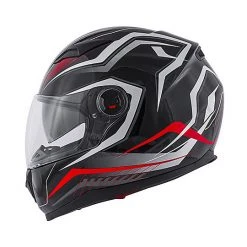 Casco Moto Integrale Kappa KV-27 Denver Nero Rosso Opaco