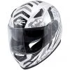 Casco Moto Integrale Kappa KV-41 Dallas Pixel Bianco Lucido Nero