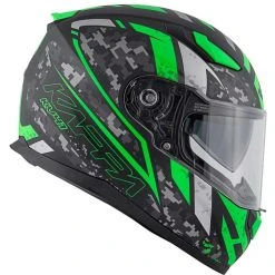 Casco Moto Integrale Kappa KV-41 Dallas Pixel Nero Opaco Verde -KAPPA Saldi casco moto integrale kappa kv 41 dallas pixel nero opaco verde 130719