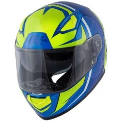 Casco Moto Integrale Kappa KV-41 Dallas Simple Blu Giallo