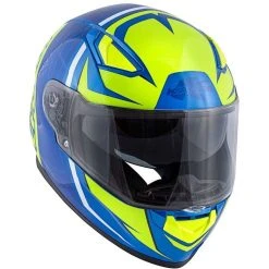 Casco Moto Integrale Kappa KV-41 Dallas Simple Blu Giallo -KAPPA Saldi casco moto integrale kappa kv 41 dallas simple blu giallo 127094