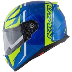 Casco Moto Integrale Kappa KV-41 Dallas Simple Blu Giallo -KAPPA Saldi casco moto integrale kappa kv 41 dallas simple blu giallo 127096