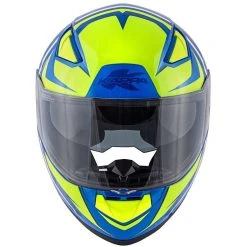 Casco Moto Integrale Kappa KV-41 Dallas Simple Blu Giallo -KAPPA Saldi casco moto integrale kappa kv 41 dallas simple blu giallo 127100