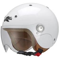 Kappa Casco Moto Jet Bambino Bubble J03 Bianco Lucido