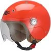 Kappa Casco Moto Jet Bambino Bubble J03 Rosso Fluo