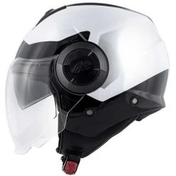 Casco Moto Jet Doppia Visiera Kappa KV37 Oregon Zone Bianco Lucido Nero Argento -KAPPA Saldi casco moto jet doppia visiera kappa kv37 oregon zone bianco lucido nero argento 126361