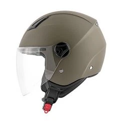 Casco Moto Jet Kappa KV28 MIAMI Basic Army Green