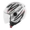 Casco Moto Jet Kappa KV28 MIAMI BOLT Bianco Lucido Nero -KAPPA Saldi casco moto jet kappa kv28 miami bolt bianco lucido nero 56405