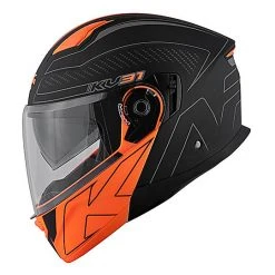 Casco Moto Modulare Kappa KV-31 ARIZONA Bigger Nero Opaco Arancio