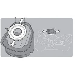 Kit Attacco Per Borsa Kappa BF08K Per Tanklock -KAPPA Saldi kit attacco per borsa kappa bf08k per tanklock 18156