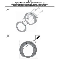 Kit Attacco Per Borsa Kappa BF11K Per Tanklock -KAPPA Saldi kit attacco per borsa kappa bf11k per tanklock 18175