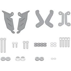 Kit Montaggio Kappa 2140KITk Per Montare I Telaietti Laterali TE2140k Senza Attacco Posteriore Per Yamaha MT-07 (2018-)