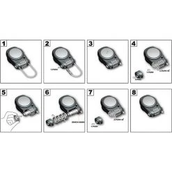 Lucchetto A Cavo Retraibile Con Combinazione Kappa -KAPPA Saldi lucchetto a cavo retraibile con combinazione kappa 38729